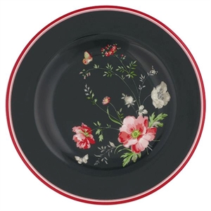 Meadow black small plate fra GreenGate - Tinashjem